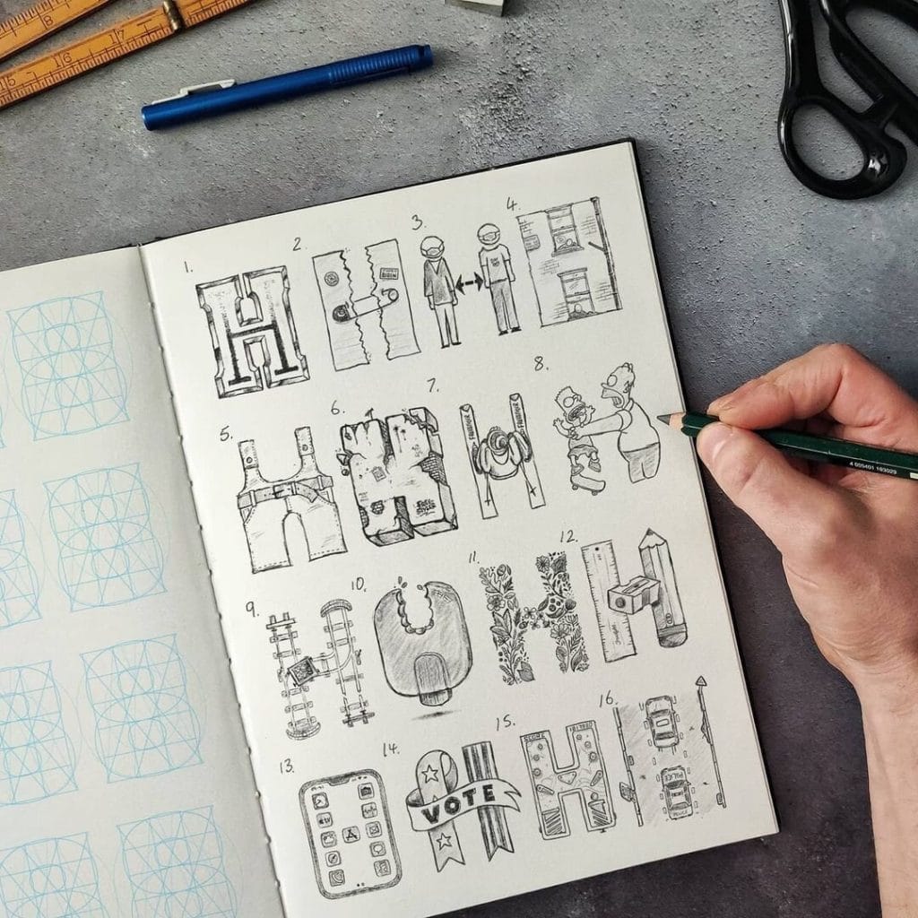 Ian Barnard hand lettering artists to follow on Instagram