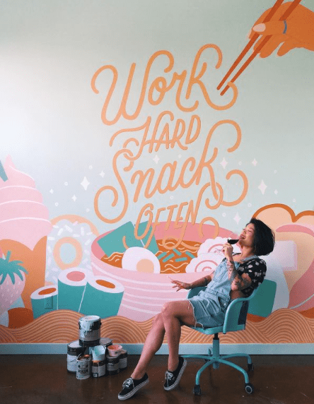 Lauren Hom hand lettering artists to follow on Instagram