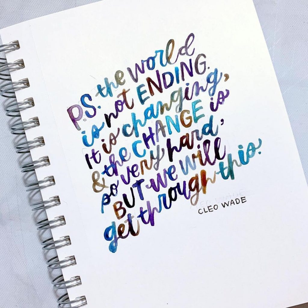 Wileen MadeByTofu hand lettering artists to follow on Instagram