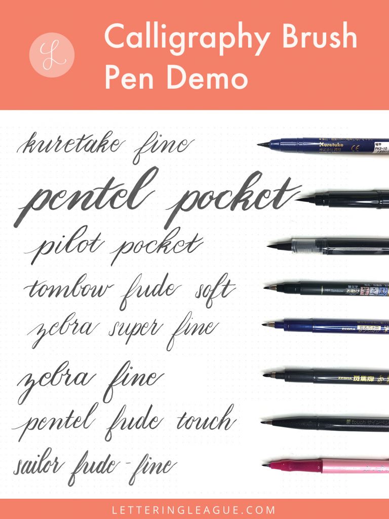 The 4 Best Brush Pens [I Love!] for Brush Lettering - Lemon Thistle