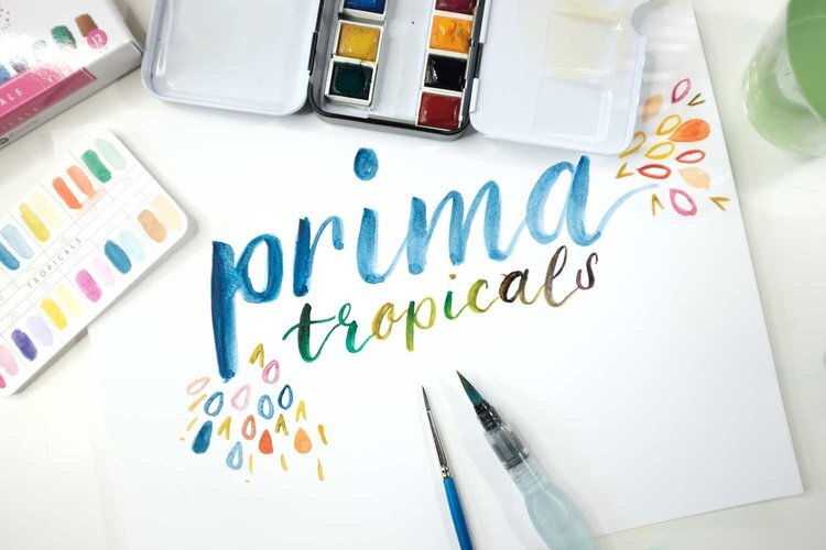 Prima tropicals watercolor confections